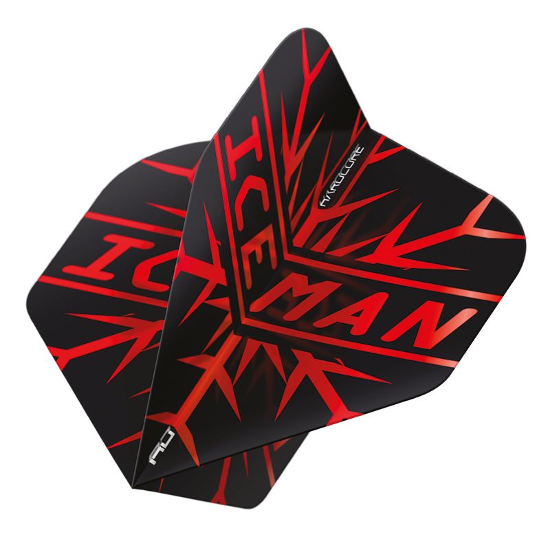 RedDragon Hardcore Gerwyn Price Snowflake Flights (zwart/rood)