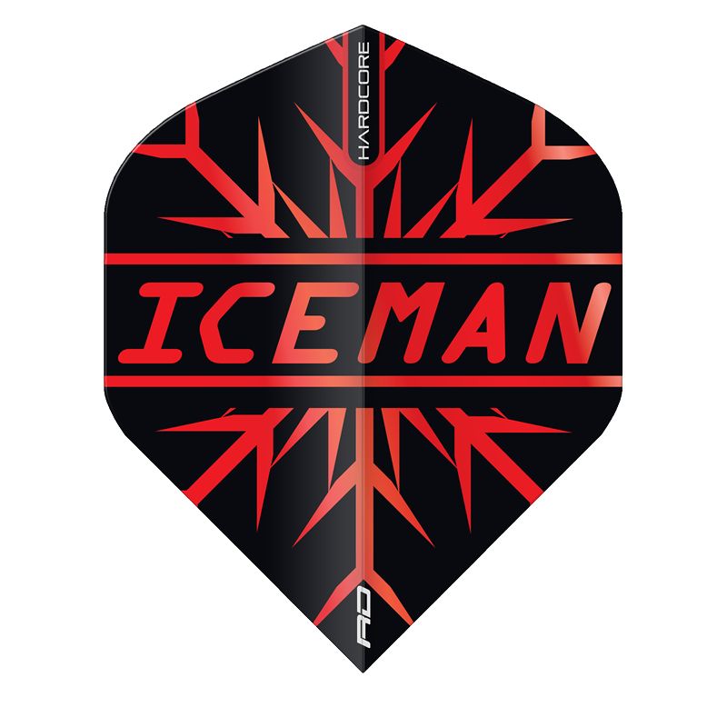 RedDragon Hardcore Gerwyn Price Snowflake Flights (zwart/rood)