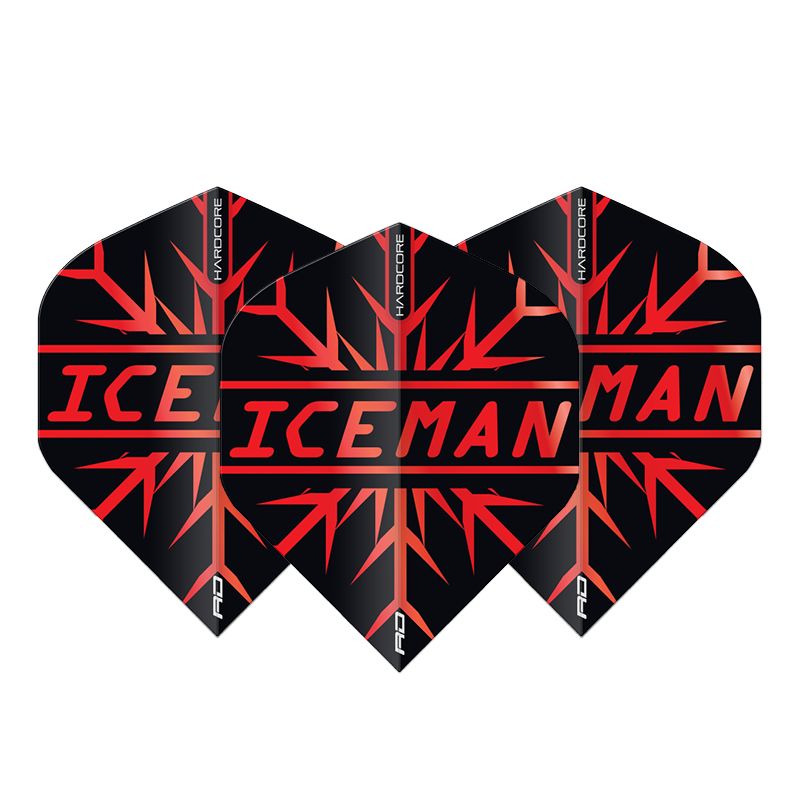 RedDragon Hardcore Gerwyn Price Snowflake Flights (zwart/rood)