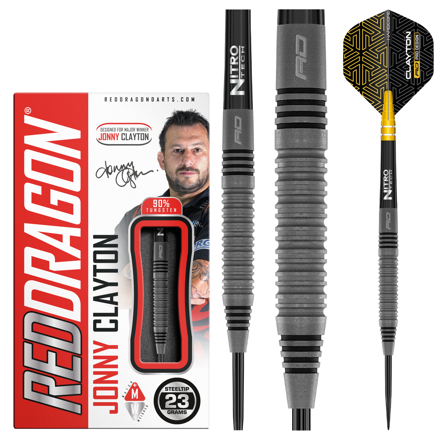 RedDragon Jonny Clayton Oxide 90% Tungsten Steeldarts