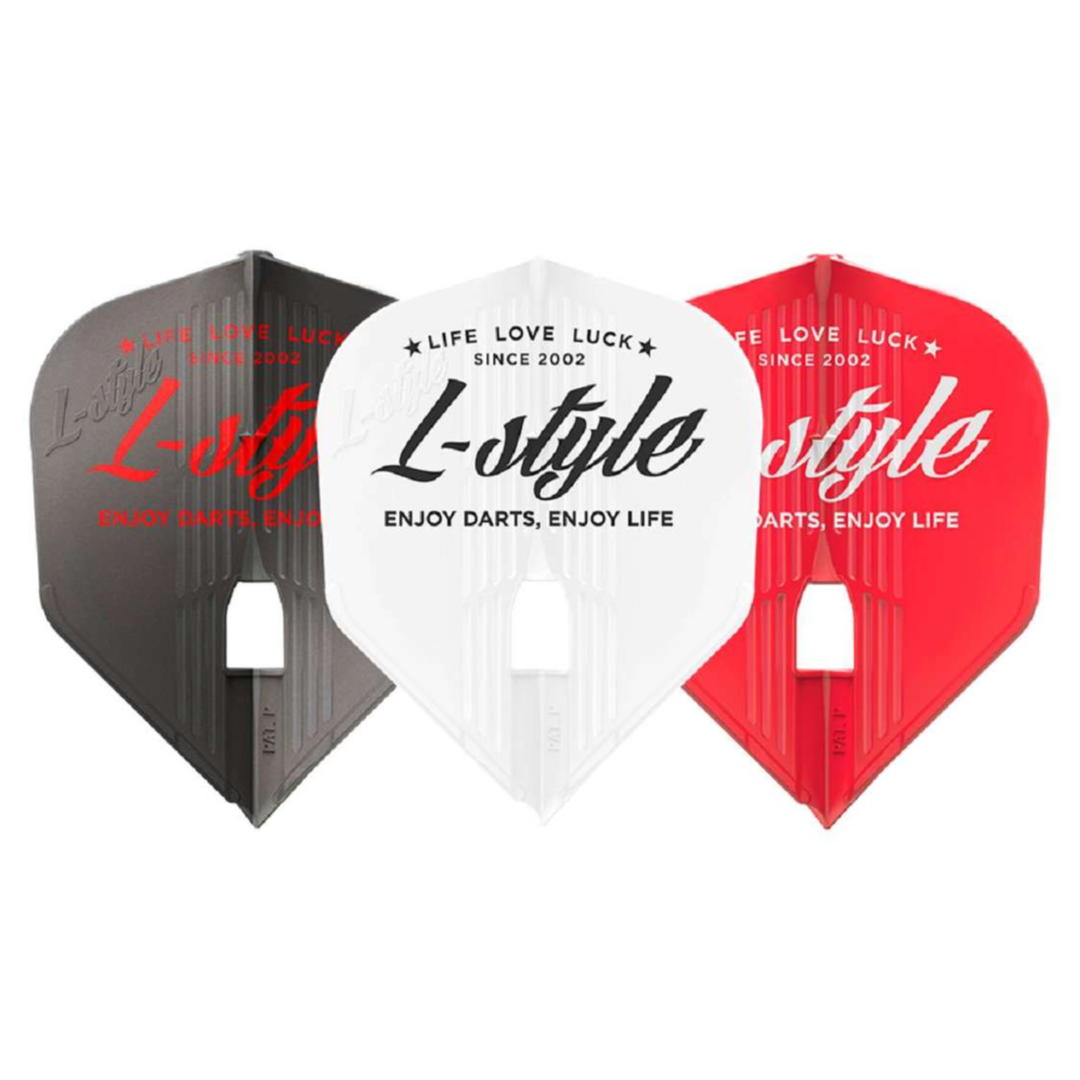 L-Style Champagne Flight Kami - Signature Logo (Grau / Weiß / Rot) - Shape