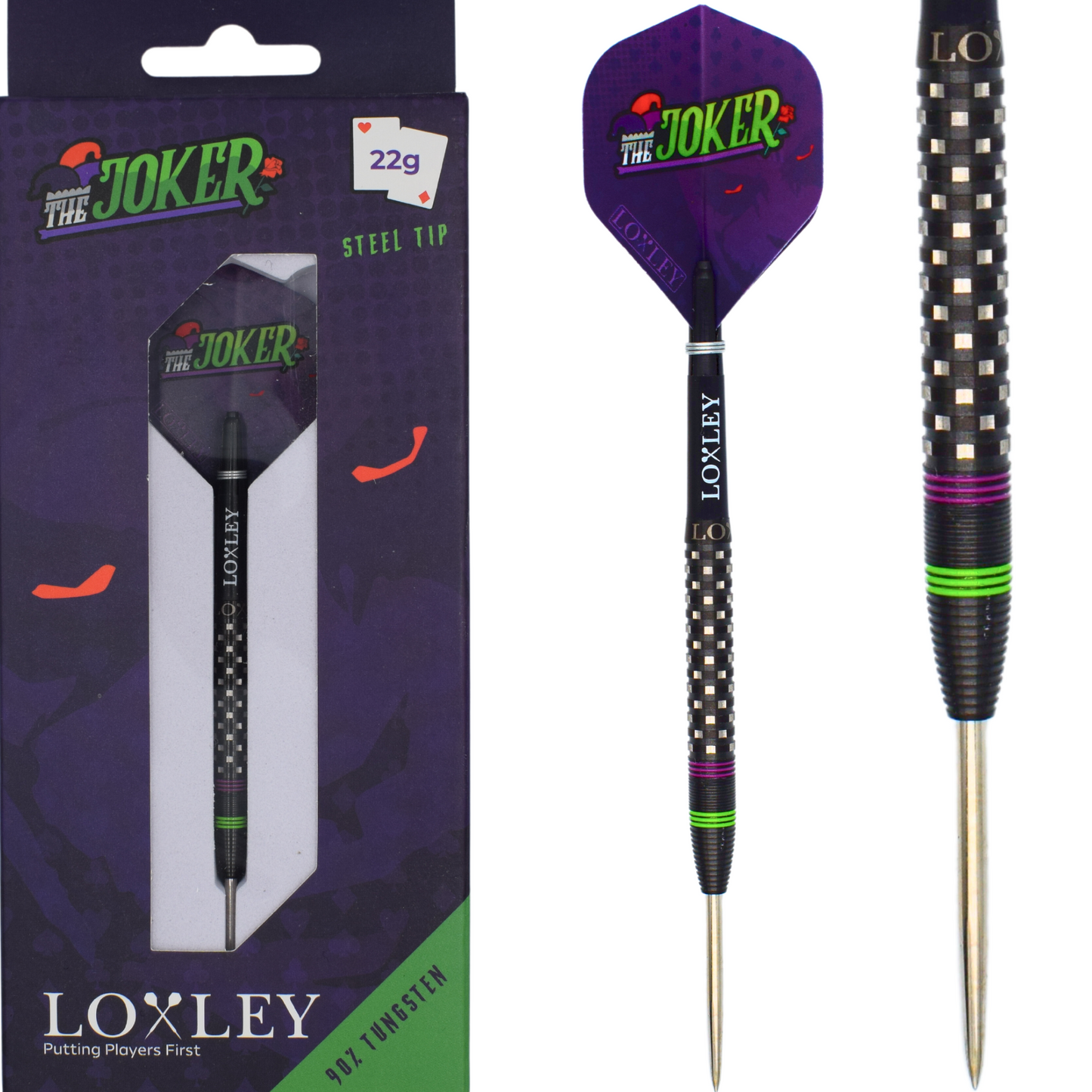 Loxley The Joker 90% wolfraam stalen darts