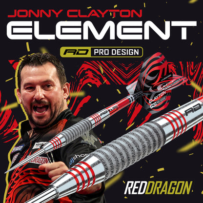 RedDragon Jonny Clayton Element darts van 90% wolfraamstaal