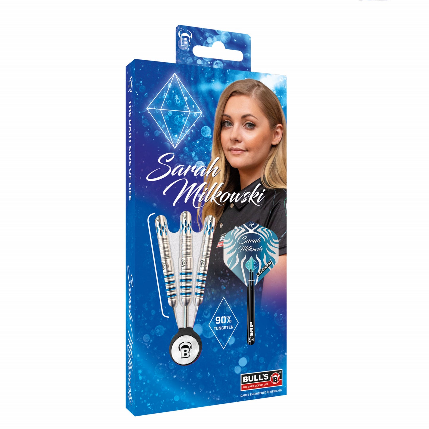 Bull's Sarah Milkowski 90% Tungsten stalen darts