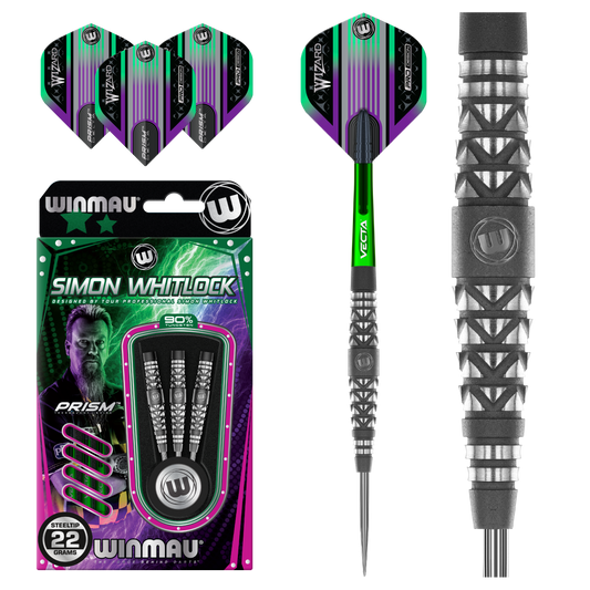 Winmau Simon Whitlock Shotblast 90% Tungsten Steeldarts