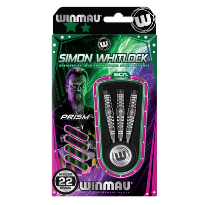 Winmau Simon Whitlock Shotblast-darts van 90% wolfraamstaal