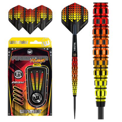 Winmau Firestorm Flame Tapered 90% Tungsten Steeldarts