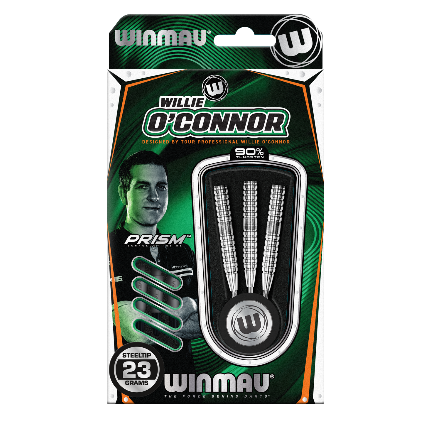 Winmau Willie O'Connor 90% Tungsten stalen dartpijlen