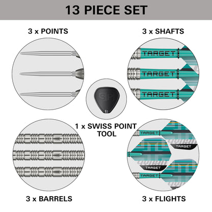 Target Hydro 02 90% Tungsten Swiss Point Steeldarts