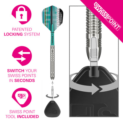Target Hydro 03 90% Tungsten Swiss Point Steeldarts