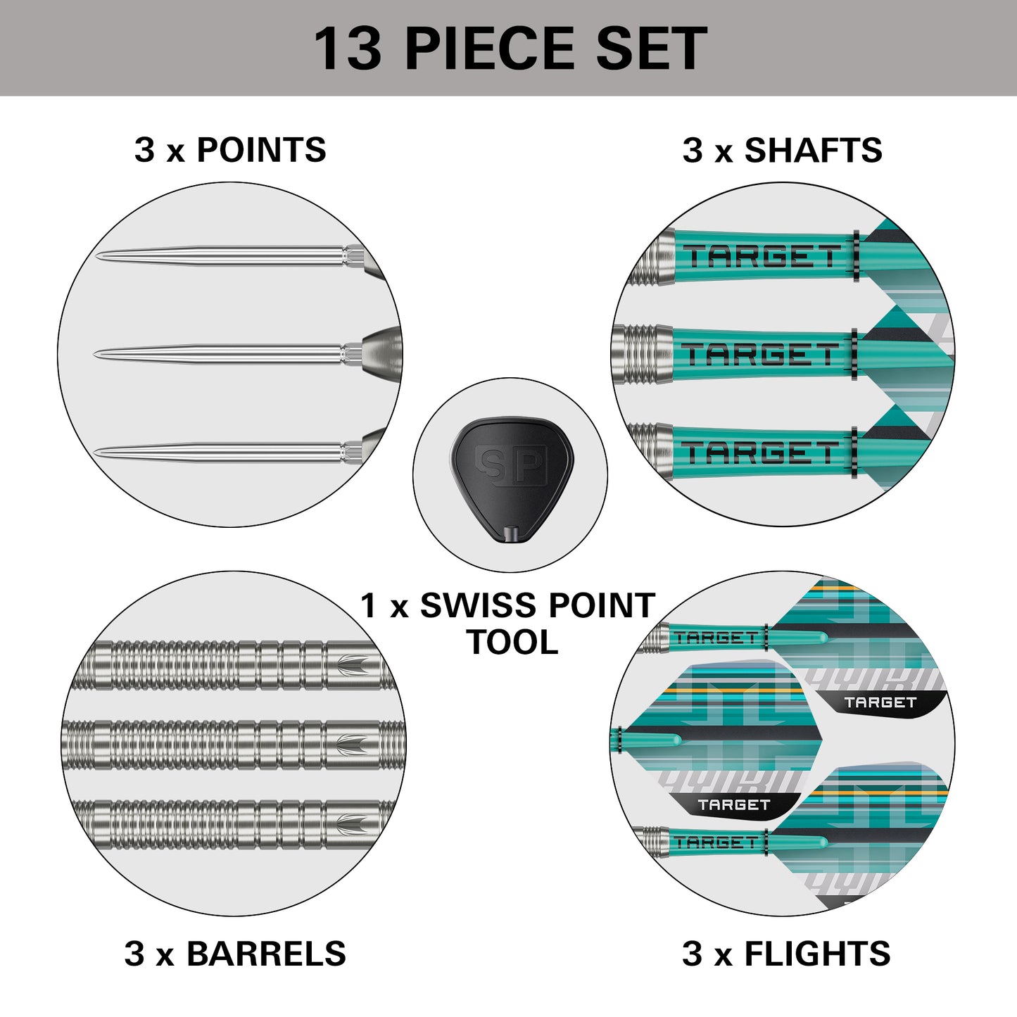 Target Hydro 03 90% Tungsten Swiss Point Steeldarts