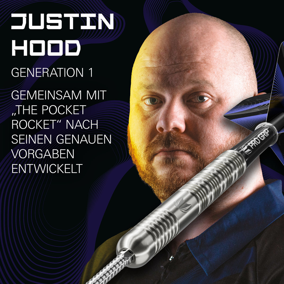 Target Justin Hood G1 90% Tungsten Swiss Point Steeldarts