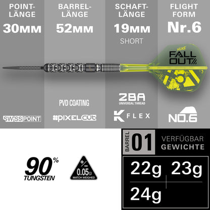 Target Luke Littler Nuke Fallout 90% Tungsten Swiss Point Steeldarts