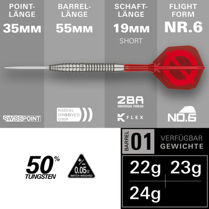 Target Group Ø 02 50% Tungsten Swiss Point Steeldarts