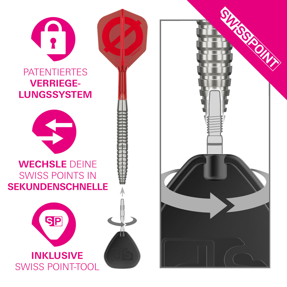 Target Group Ø 02 50% Tungsten Swiss Point Steeldarts