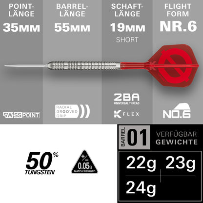Target Group Ø 03 50% Tungsten Swiss Point Steeldarts