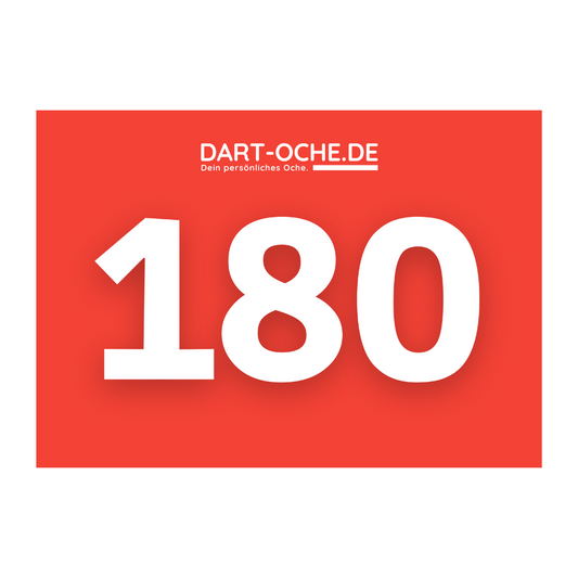 Dart-Oche.de 180er Schild (10er Set)