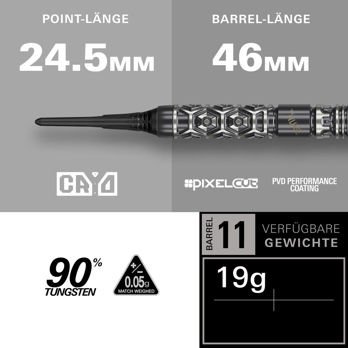 Target Luke Littler Nuke Fallout 90% Tungsten Softdarts