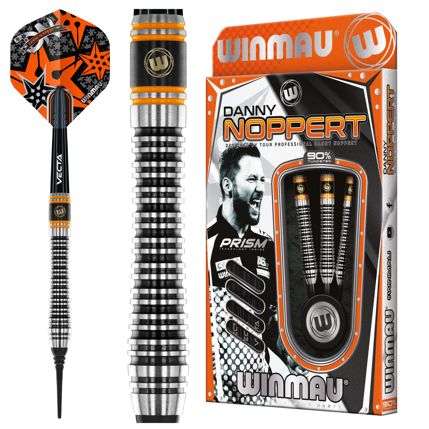 Winmau Danny Noppert Signature Edition 90% Tungsten zachte darts