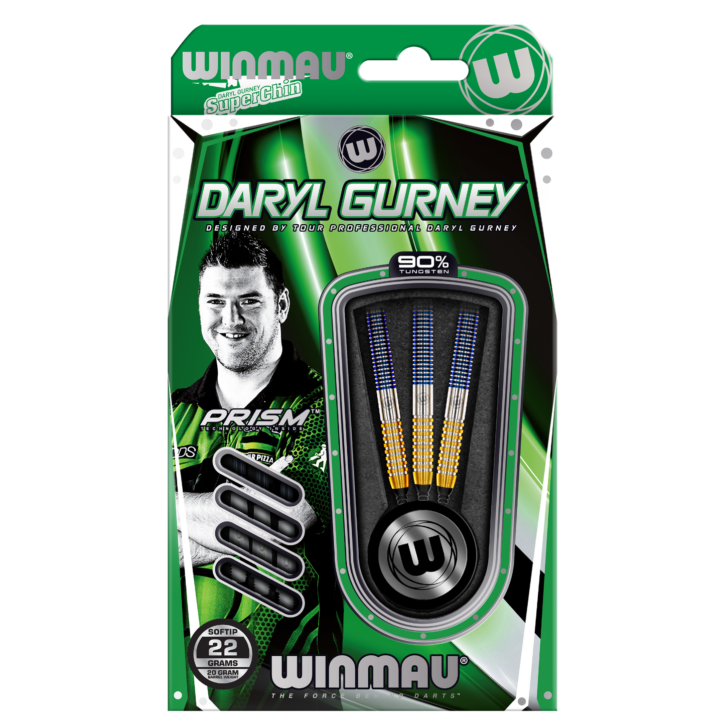 Winmau Daryl Gurney SC 1.0 90% Tungsten Softdarts