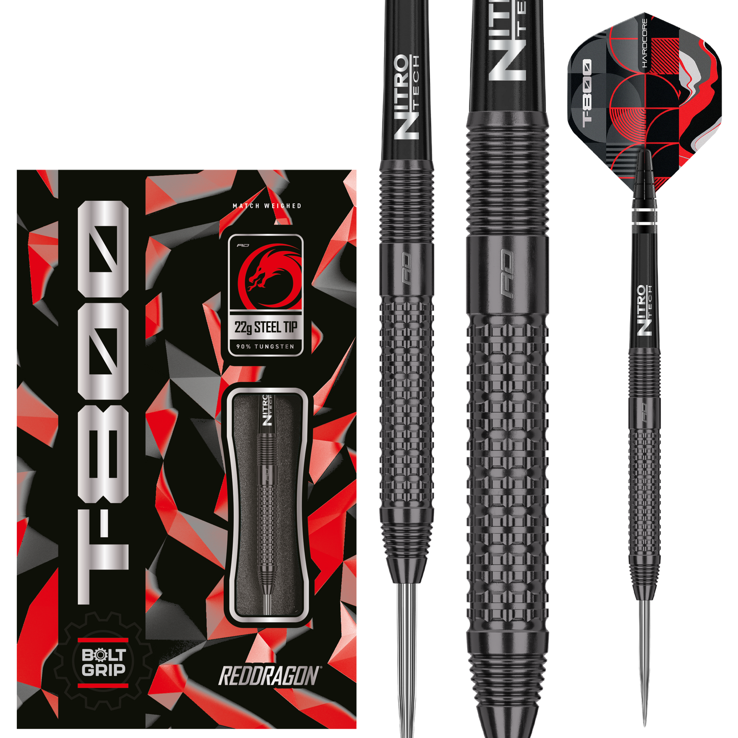 RedDragon Razor Edge zwarte 85% wolfraam stalen darts