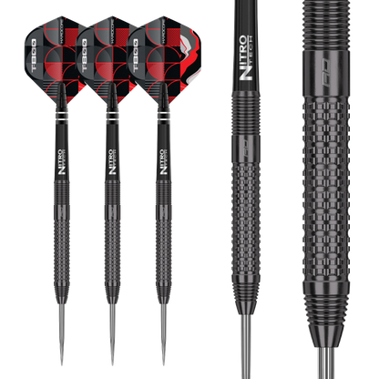 RedDragon Razor Edge zwarte 85% wolfraam stalen darts