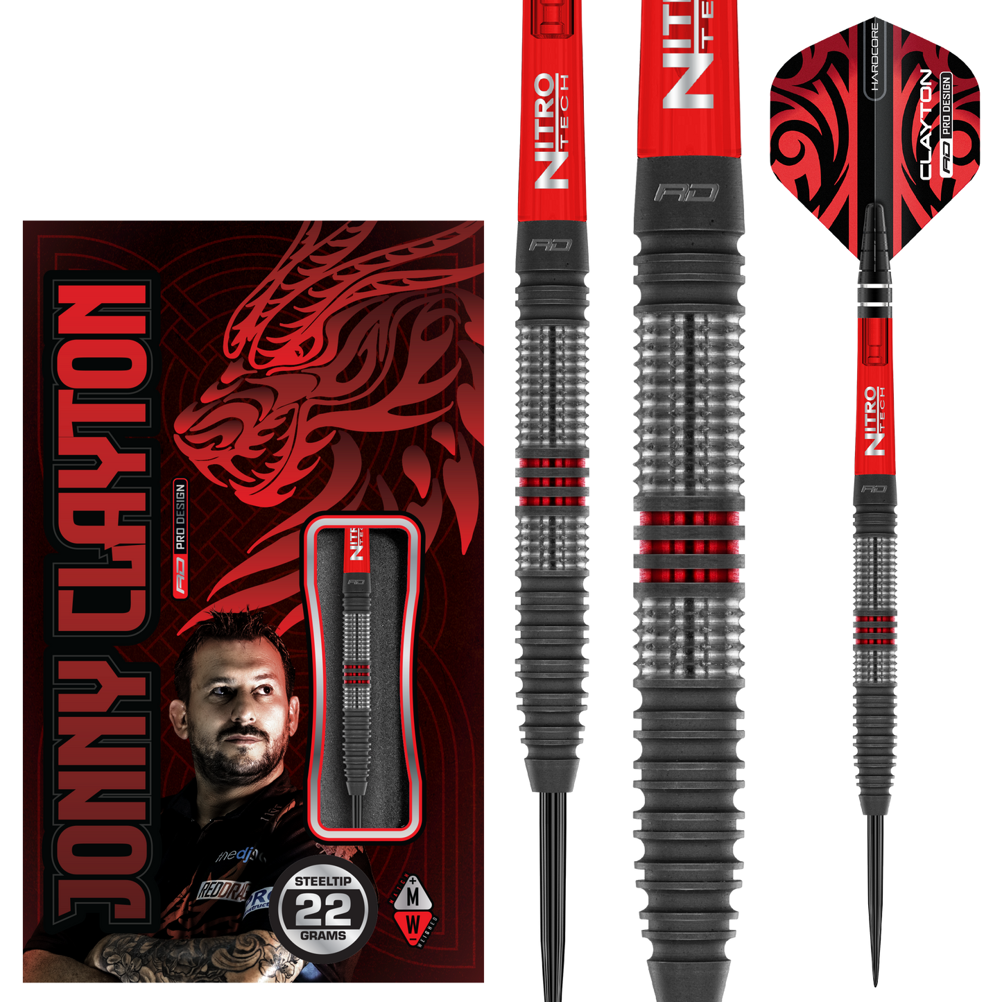 RedDragon Jonny Clayton Hiraeth 90% Tungsten Steeldarts