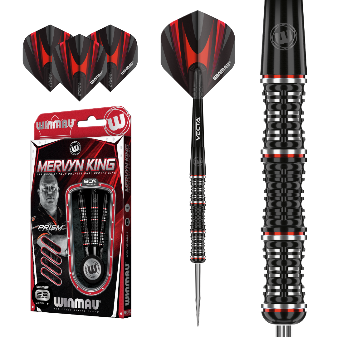 Winmau Mervyn King speciale editie 90% wolfraamstaal darts