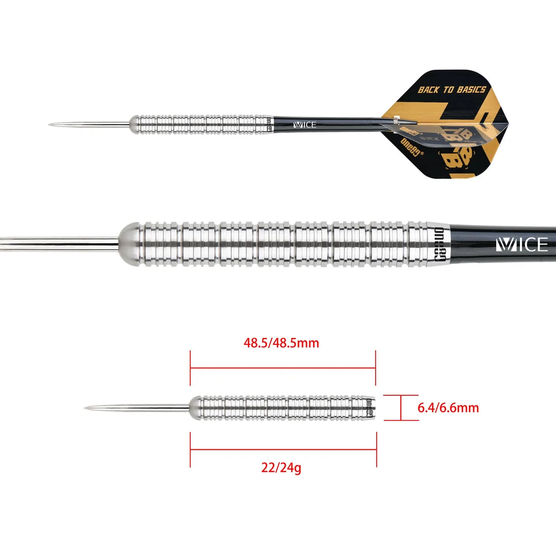 One80 Back To Basic EBS 90% Tungsten Steeldarts