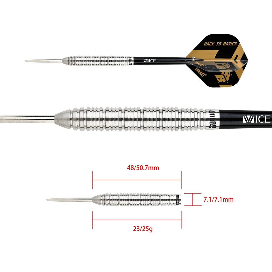 One80 Back To Basic AGS 90% Tungsten Steeldarts