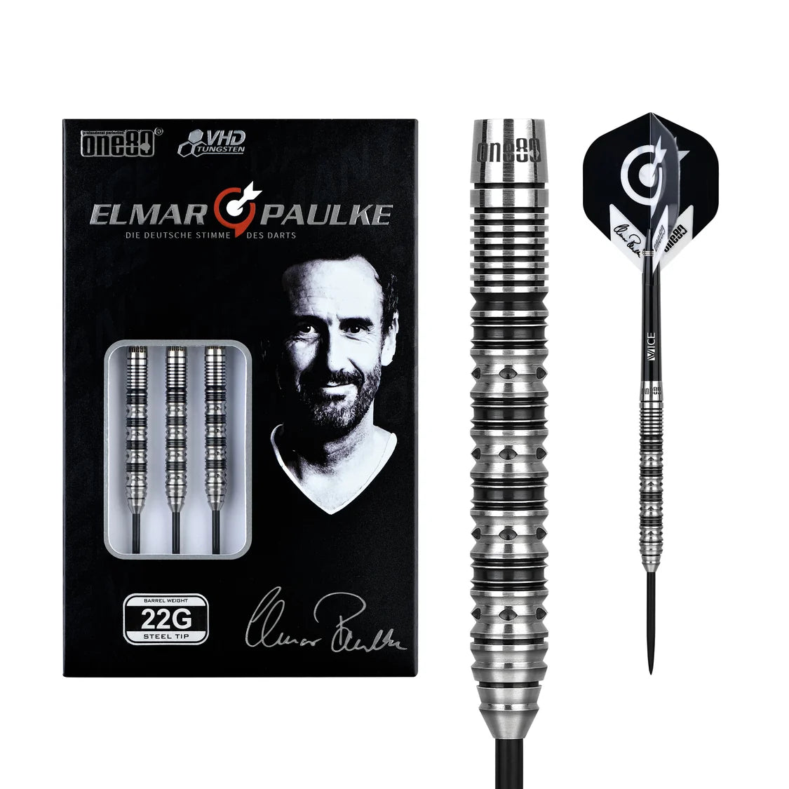 One80 Elmar Paulke V2 90% Tungsten Steeldarts
