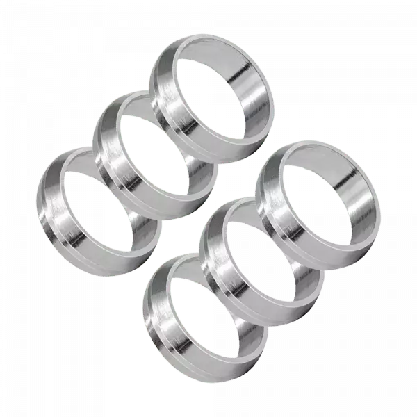 Harrows Pyramid Rings - 6 Stück - Silber
