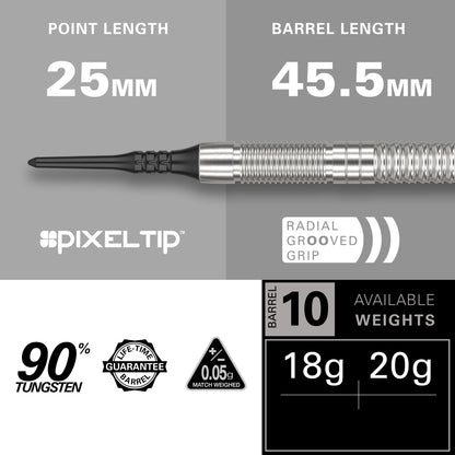 Target Crux 10 90% Tungsten Softdarts