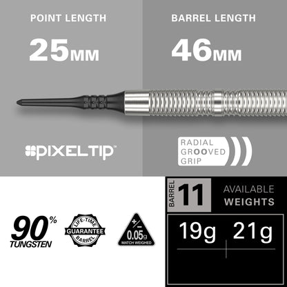 Target Crux 11 90% Tungsten Softdarts