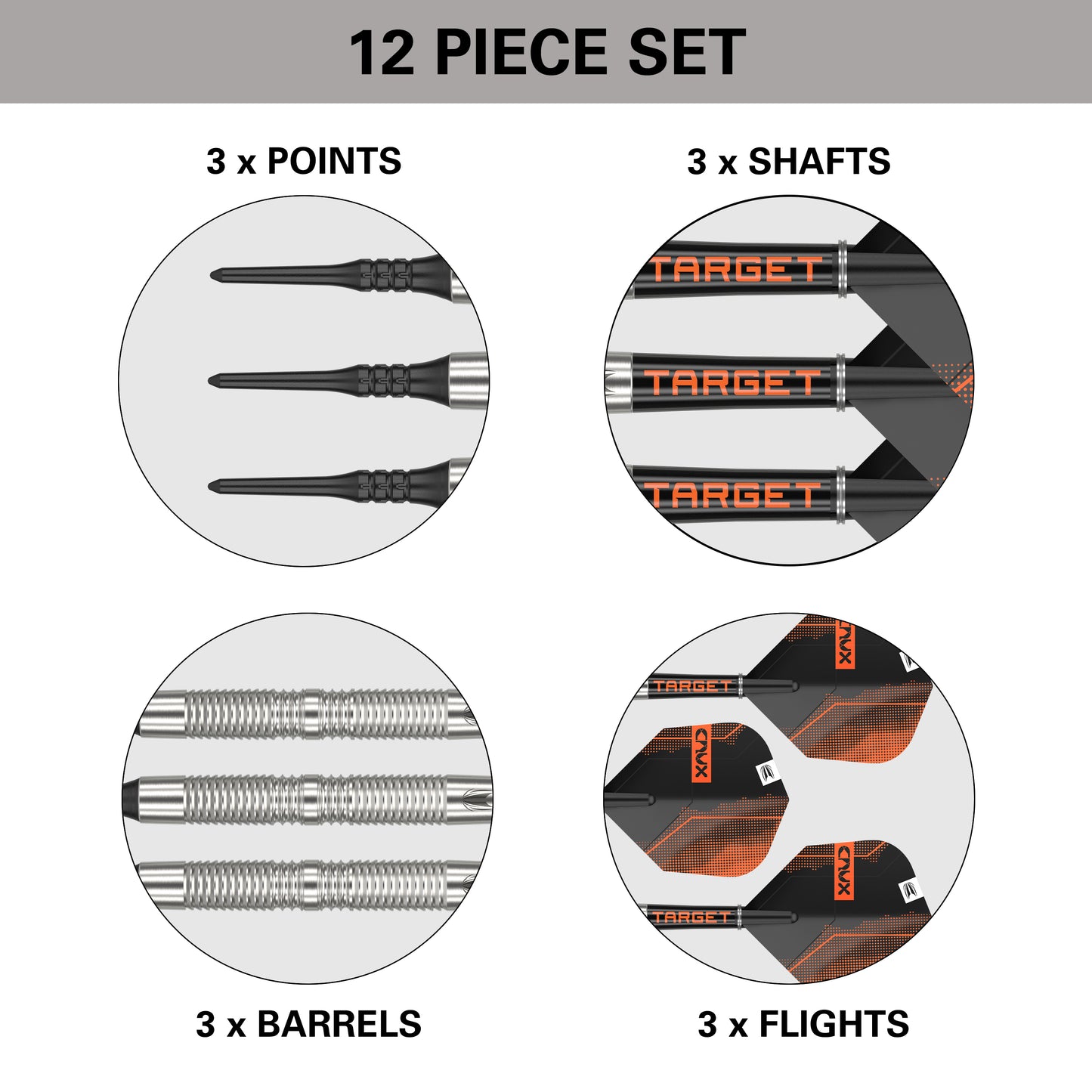 Target Crux 11 90% Tungsten Softdarts