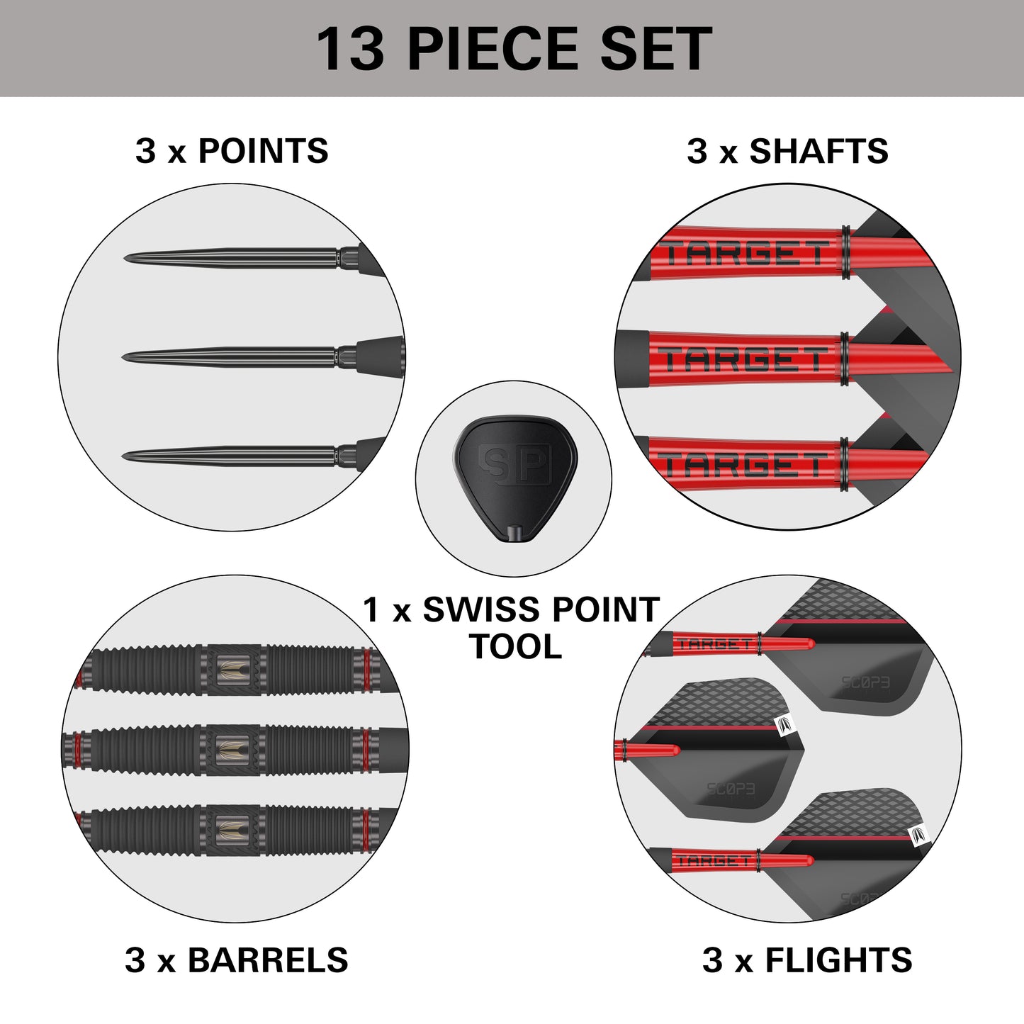 Target Scope 04 90% Tungsten Swiss Point Steeldarts