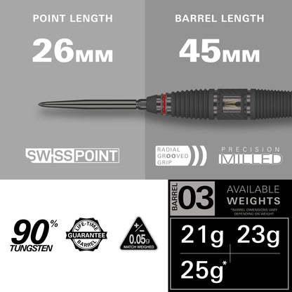 Target Scope 03 90% Tungsten Swiss Point Steeldarts