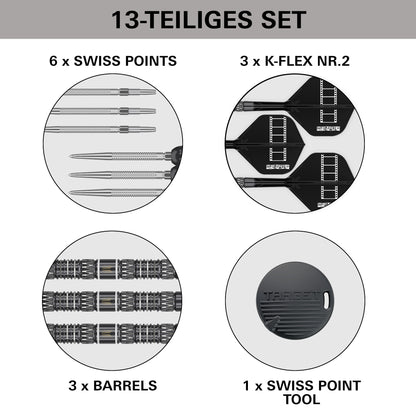 Target Chris Dobey 95K 95% Tungsten Swiss Point Steeldarts