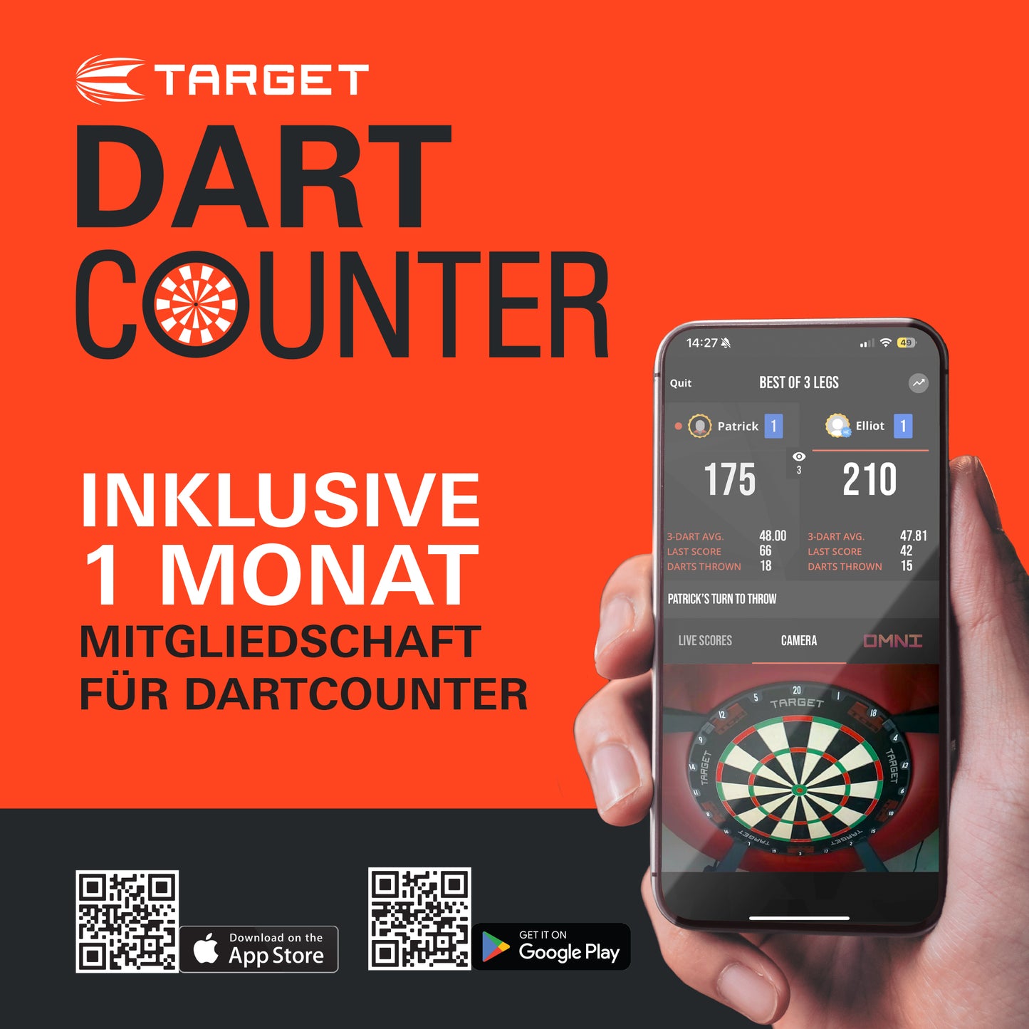 Target Chris Dobey 95K 95% Tungsten Swiss Point Steeldarts