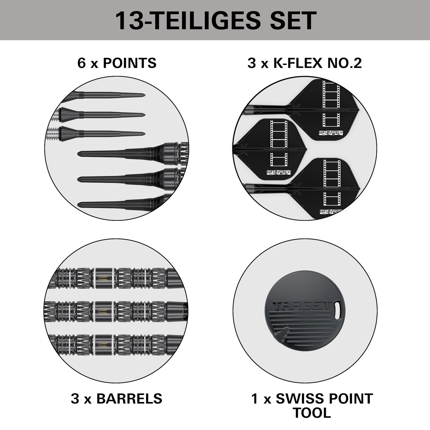 B-Ware Target Chris Dobey 95K 95% Tungsten Softdarts