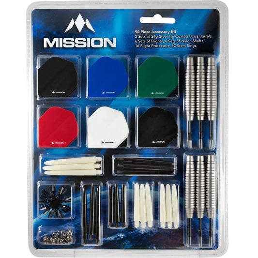 Mission Dart Accessory Kit - 90 Teile - Steeldarts