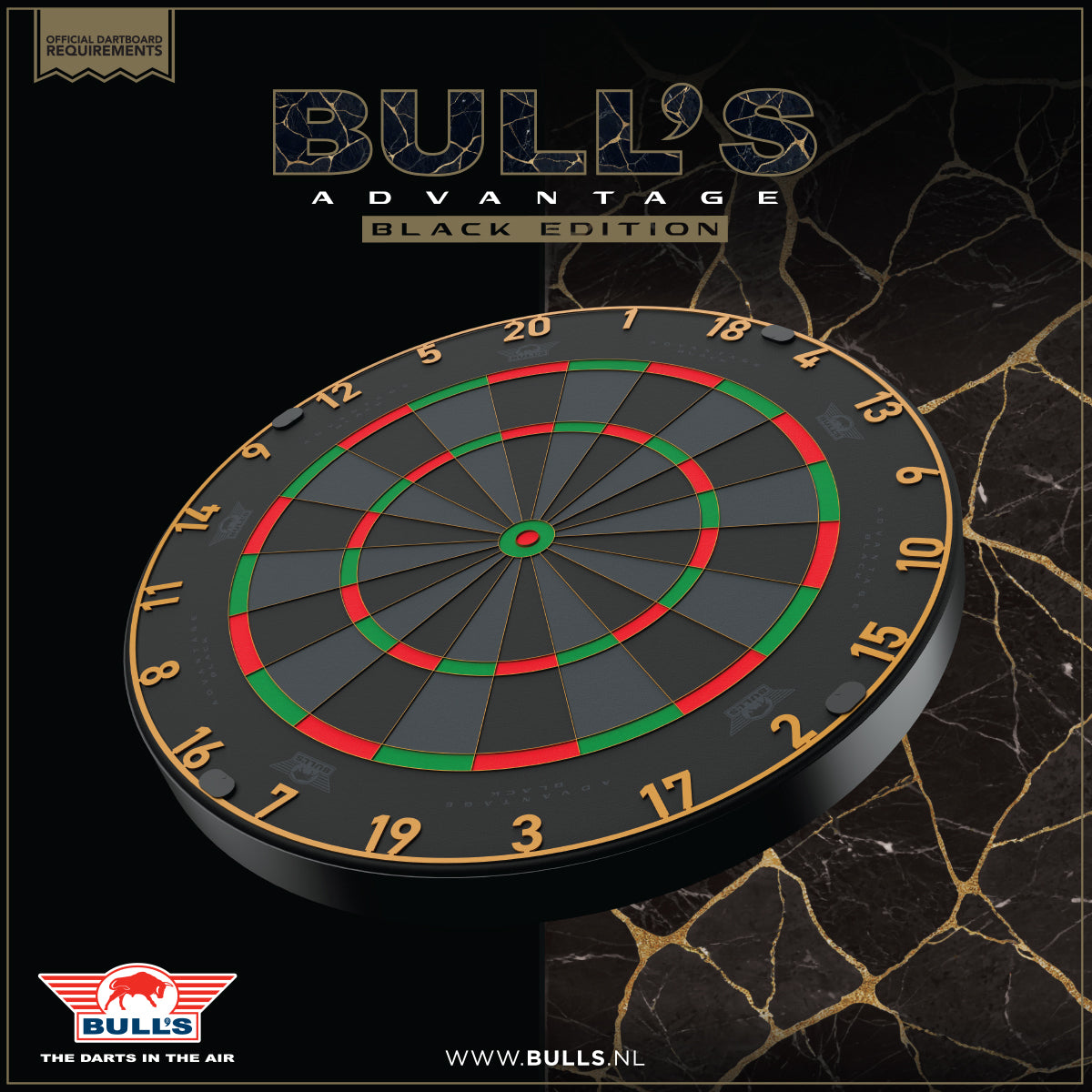 Bull's NL Advantage Black Steeldartboard