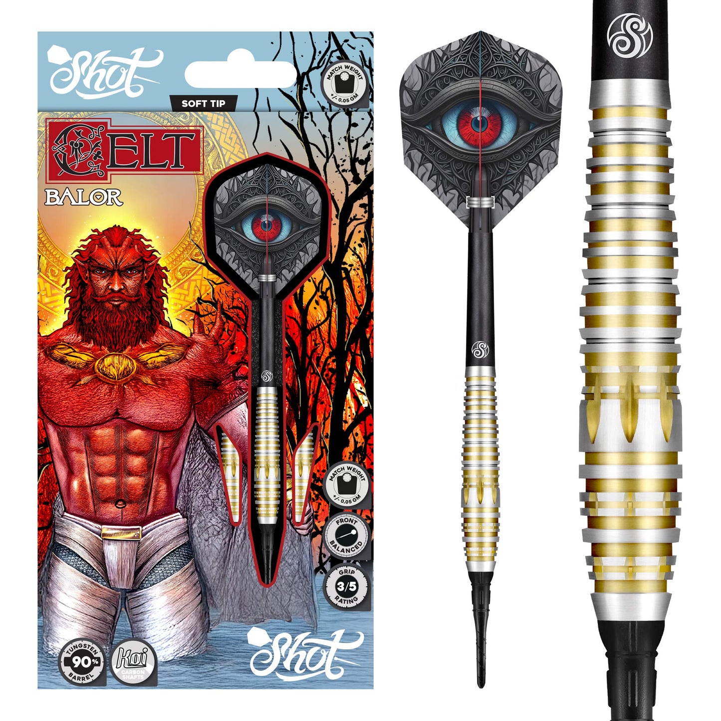 Shot Celt Balor 90% Tungsten Softdarts