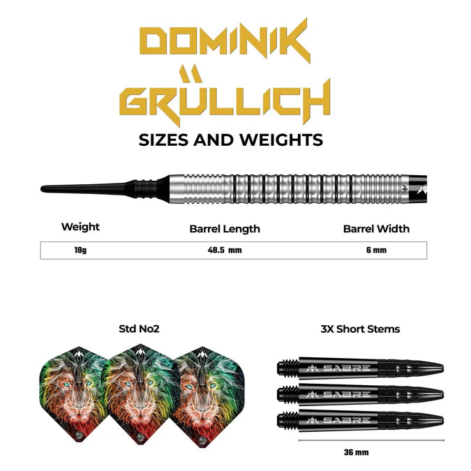 Mission Dominik Grüllich 95% Tungsten Softdarts