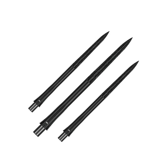 Precise180 Steeldartspitzen - Schwarz - Roughed