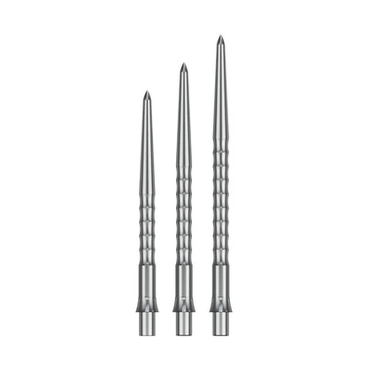 Precise180 Steeldartspitzen - Silber - Ripple