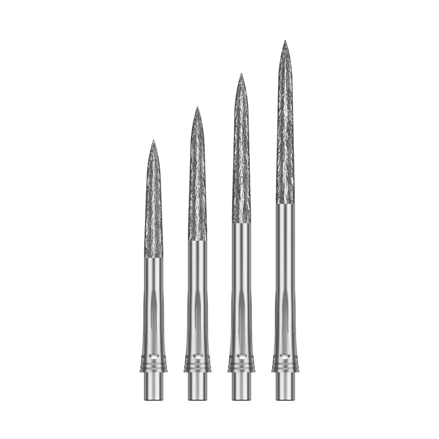 Precise180 Steeldartspitzen - Silber - Roughed