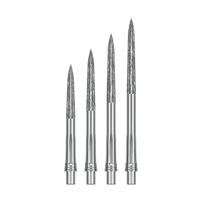 Precise180 Steeldartspitzen - Silber - Roughed