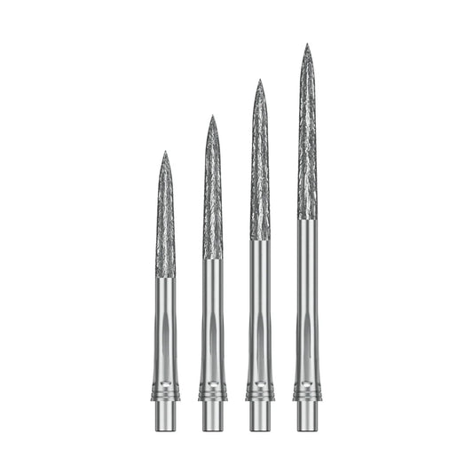 Precise180 Steeldartspitzen - Silber - Roughed