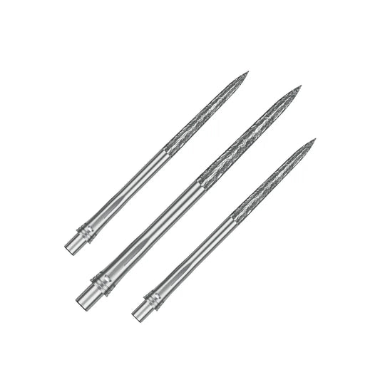 Precise180 Steeldartspitzen - Silber - Roughed